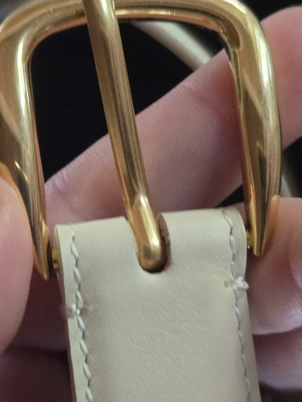 Celine cream leather